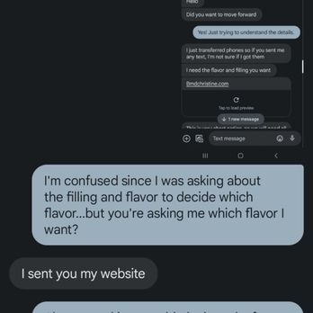 Bake My Day - I initially called her to talk to her but she said she can't talk to me until I text her all the details. Yup, in that tone. - Custom Cakes Near Me - Long Beach, California