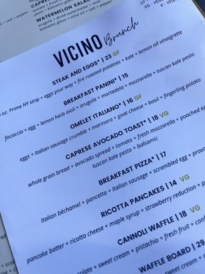 Menu photo 4 Vicino Indianapolis, IN