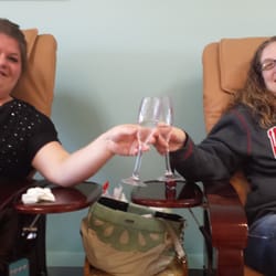 5 Star Nail & Spa - Me and Sarah enjoying being pampered