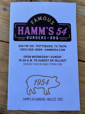 Hamm's 54 Burgers + BBQ by null