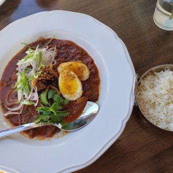 The Dutchess - Golden egg curry was ok. Kind of bitter tasting. Side of jasmine rice was $5 basically. - Cafes Near Me - Ojai, California The Dutchess - Golden egg curry was ok. Kind of bitter tasting. Side of jasmine rice was $5 basically. - Cafes Near Me - Ojai, California