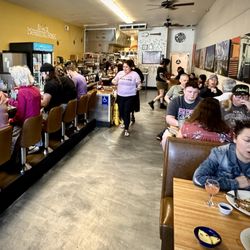 The Morning Fork - Bustling interior on a Sunday morning