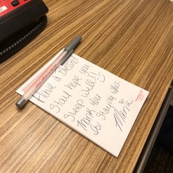 Nice personalized touch with the hand written note!