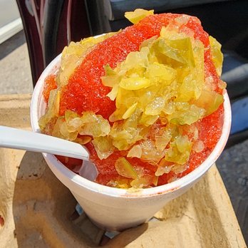 Zink's Snow Cones - Chamoyada Snowing With Pickles 08/2024 - Shaved Ice Near Me - South Houston, Texas Zink's Snow Cones - Chamoyada Snowing With Pickles 08/2024 - Shaved Ice Near Me - South Houston, Texas