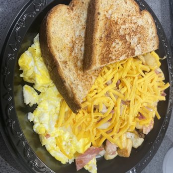 Mustang Charlie's Diner - Country Ham Trash Plate - Diners Near Me - Apex, North Carolina