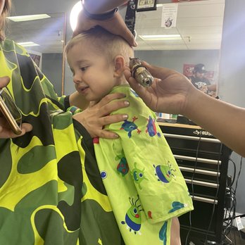 J's Barber Shop - During the cut, a smile on his face - Barbers Near Me - Fair oaks , California J's Barber Shop - During the cut, a smile on his face - Barbers Near Me - Fair oaks , California