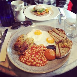 Vegetarian full english brekkie!