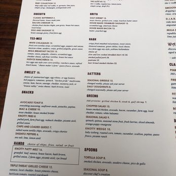 Knotty Deck Kitchen & Bar - Brunch Menu-5.12.18 - Bars Near Me - Austin, Texas