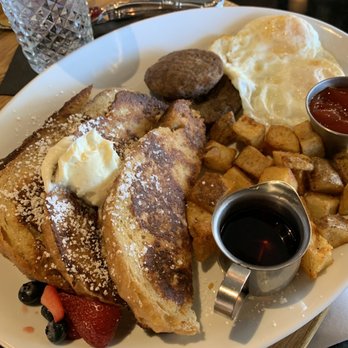 Primrose Table - French toast, sausage, home fries, eggs - Desserts Near Me - Murfreesboro, Tennessee
