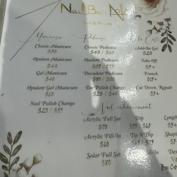 Nail Bar Nola - Menu - Nail Salons Near Me - New Orleans, Louisiana