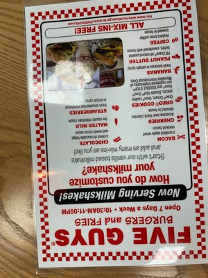 Menu photo 3 Five Guys Vancouver, WA Menu photo 3 Five Guys Vancouver, WA