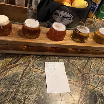 Mill House Brewing Company - Beer Flight - Breweries Near Me - Poughkeepsie, New York Mill House Brewing Company - Beer Flight - Breweries Near Me - Poughkeepsie, New York