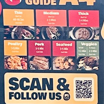 KPOT Korean BBQ & Hot Pot - Grilling guide times - Korean Near Me - Wappingers Falls, New York KPOT Korean BBQ & Hot Pot - Grilling guide times - Korean Near Me - Wappingers Falls, New York