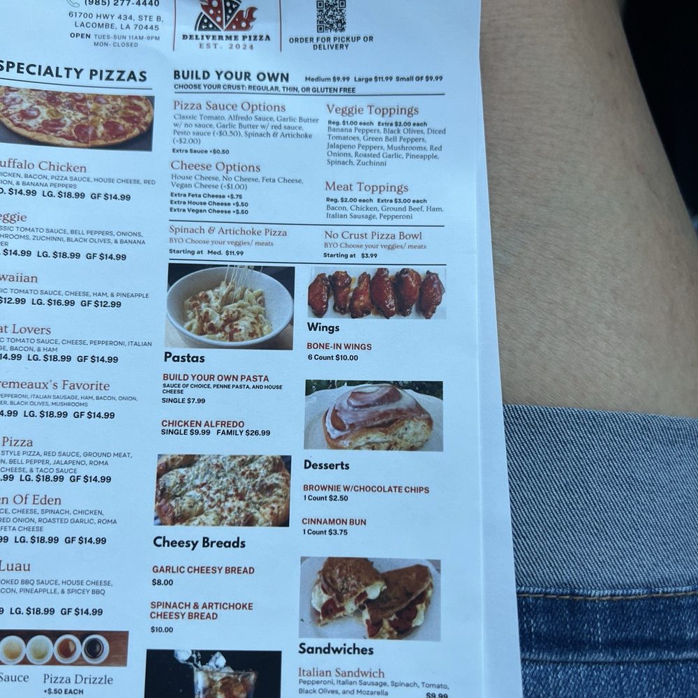 Deliver Me Pizza - Pizza Near Me - Lacombe, Louisiana