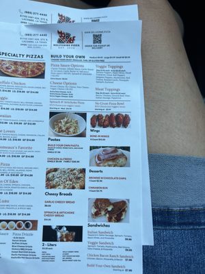 Menu photo 2 Deliver Me Pizza Lacombe, LA
