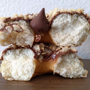 Urban Donut - Urban Donut 1-16-22: Pegasus Crunch Donut - Yeast Donut, Nutella, Puffed Rice, Chocolate Kiss - Donuts Near Me - Dallas, Texas