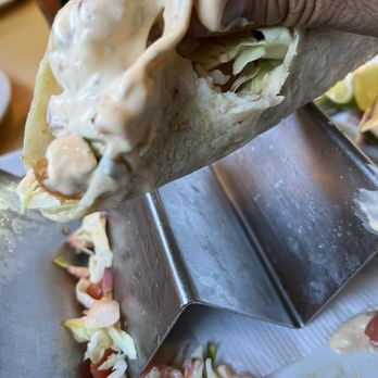 Belmont Brewing - Baja fish tacos tearing - Breweries Near Me - Long Beach, California