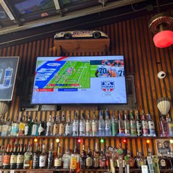 Beachside Tavern - They have multiple tvs showing football.