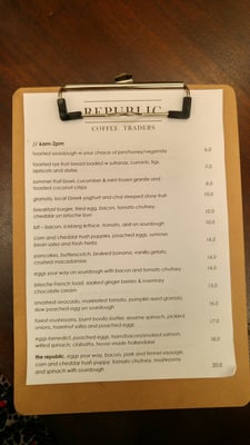 Menu photo 3 Republic Coffee Traders East Brisbane, QLD