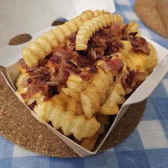 Shake Shack Inner Harbor - Bacon Cheese Fries, Crinkle Cut. Very crispy. - Burgers Near Me - Baltimore, Maryland Shake Shack Inner Harbor - Bacon Cheese Fries, Crinkle Cut. Very crispy. - Burgers Near Me - Baltimore, Maryland
