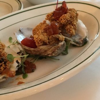 The Magnolia Room - Double The Coating~~~(Corn Meal Fried Oysters W/ Parsley Marinade & Citrus Tomato Jam) - Diners Near Me - Cape May, New Jersey The Magnolia Room - Double The Coating~~~(Corn Meal Fried Oysters W/ Parsley Marinade & Citrus Tomato Jam) - Diners Near Me - Cape May, New Jersey