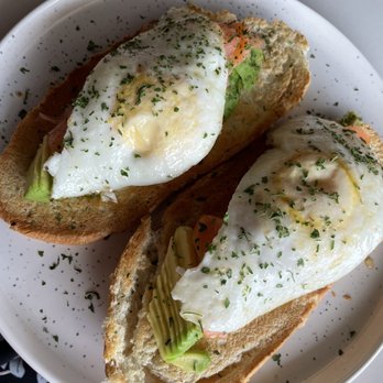 Morena Coffee - Avocado Toast with Salmon, Eggs and Honey! - Coffee & Tea Near Me - San Juan, Puerto Rico Morena Coffee - Avocado Toast with Salmon, Eggs and Honey! - Coffee & Tea Near Me - San Juan, Puerto Rico