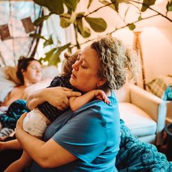 The Birthing Place - Janna holding an older sibling