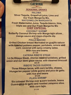 Menu photo 2 Casa Catrina Macungie, PA