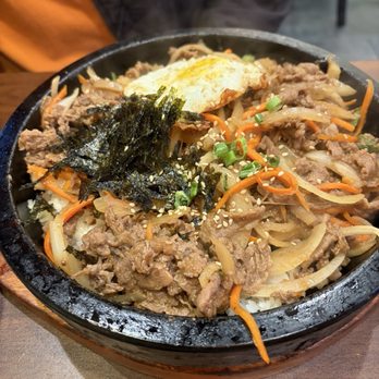 Shin’s Tofu - Hot 2. Hot-Stone Beef-Bulgogi Dupbap - Korean Near Me - San Jose, California Shin’s Tofu - Hot 2. Hot-Stone Beef-Bulgogi Dupbap - Korean Near Me - San Jose, California