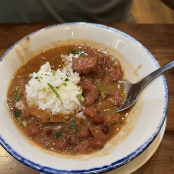 Tupelo Honey Southern Kitchen & Bar - Andouille Red Beans & Rice (GF) - Breakfast & Brunch Near Me - Chattanooga, Tennessee