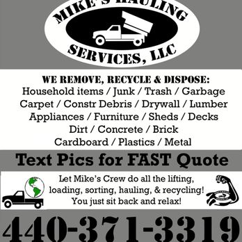Mike's Hauling Services - Junk Removal & Hauling Near Me - North Ridgeville, Ohio Mike's Hauling Services - Junk Removal & Hauling Near Me - North Ridgeville, Ohio