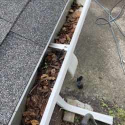 Cincy Gutter Specialist - Gutter full of debris