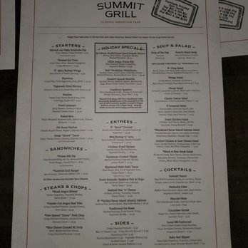 Summit Grill - Menu - Bars Near Me - Lee's Summit, Missouri