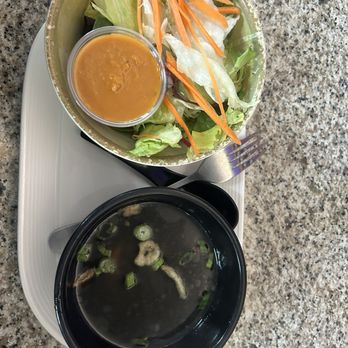 Sushi Murasaki - Ginger salad and soup - Sushi Bars Near Me - Greenville, South Carolina