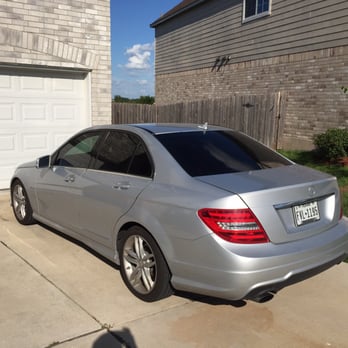 Sunbusters Window Tinting - 2012 Mercedes-Benz C Class tinted with F1 Pinnacle series film. 5% rear window, 20% back windows and 30% front windows. - Car Window Tinting Near Me - Austin, Texas Sunbusters Window Tinting - 2012 Mercedes-Benz C Class tinted with F1 Pinnacle series film. 5% rear window, 20% back windows and 30% front windows. - Car Window Tinting Near Me - Austin, Texas