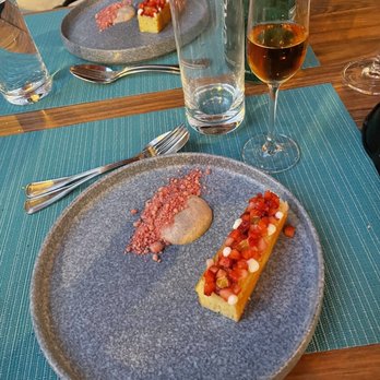 Sepia - Strawberry Olive Oil Cake - New American Near Me - Chicago, Illinois Sepia - Strawberry Olive Oil Cake - New American Near Me - Chicago, Illinois