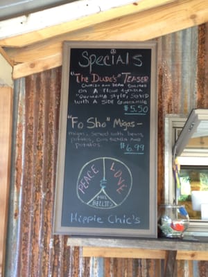 Menu photo 8 Hippie Chic's River Shack Concan, TX