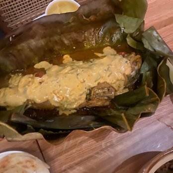 Semma - Meen pollichathu (fish) very good but wish it was deboned! - Indian Near Me - New York, New York Semma - Meen pollichathu (fish) very good but wish it was deboned! - Indian Near Me - New York, New York
