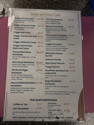 Menu photo 1 Toast and Roast Cafe Niagara Falls, NY Menu photo 1 Toast and Roast Cafe Niagara Falls, NY