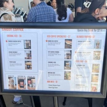 Saigon Coffee - menu - Vietnamese Near Me - San Diego, California Saigon Coffee - menu - Vietnamese Near Me - San Diego, California