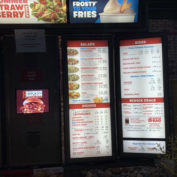Wendy's - Menu from the drive-through as of June 23rd 2021 - Fast Food Near Me - Belmont, California Wendy's - Menu from the drive-through as of June 23rd 2021 - Fast Food Near Me - Belmont, California