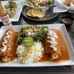 Lobster and Lobster & Shrimp Enchiladas