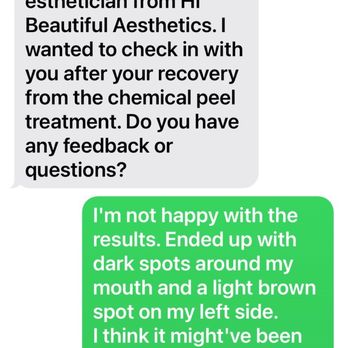 Hi Beautiful Aesthetics - Conversation exchange with Hello Beautiful - Medical Spas Near Me - Houston, Texas