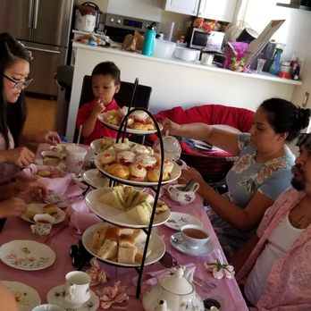Tea at 1024 - Ohana style tea! Just plant a 6 foot table in the middle od the living room and enjoy! Pinkies up! - Tea Rooms Near Me - Honolulu, Hawaii Tea at 1024 - Ohana style tea! Just plant a 6 foot table in the middle od the living room and enjoy! Pinkies up! - Tea Rooms Near Me - Honolulu, Hawaii