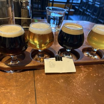 Carver Brewing Co. - Flight: Co Trail, jack rabbit, powerhouse, regenale - New American Near Me - Durango, Colorado Carver Brewing Co. - Flight: Co Trail, jack rabbit, powerhouse, regenale - New American Near Me - Durango, Colorado