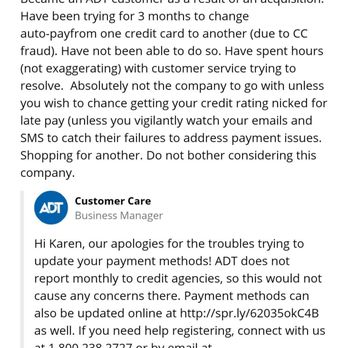 ADT Security Services - Record of review and ADT response - Security Systems Near Me - Bartlett, Tennessee