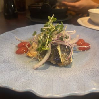 Marumi Sushi - Branzino with Jalapeño sauce - Japanese Near Me - Plantation, Florida Marumi Sushi - Branzino with Jalapeño sauce - Japanese Near Me - Plantation, Florida