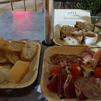 Tria Cafe Rittenhouse - Charcuterie Board and Euphoria Gouda Cheese Plate - Wine Bars Near Me - Philadelphia, Pennsylvania Tria Cafe Rittenhouse - Charcuterie Board and Euphoria Gouda Cheese Plate - Wine Bars Near Me - Philadelphia, Pennsylvania