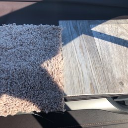 Affordable carpet with great wood looking vinyl Affordable carpet with great wood looking vinyl