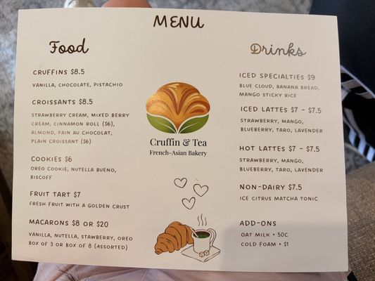 Menu photo 5 Cruffin & Tea Jacksonville, FL